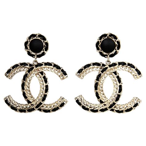 regular chanel earrings|large chanel inspired earrings.